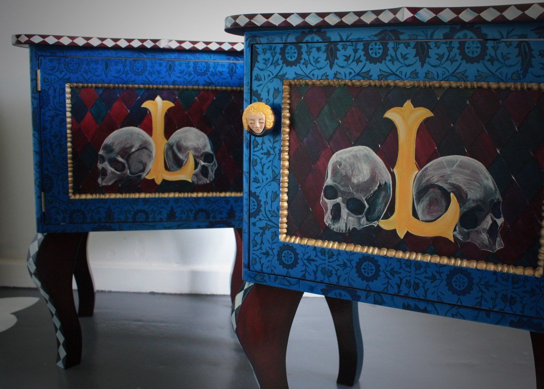 The Lovers pair of bedside cabinets